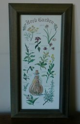 Carol Robinson Herb Garden Print Framed