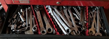 Assorted Lot Of Wrenches & Tools