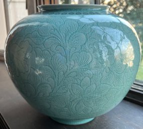 Ceramic Turquoise Glazed Vase