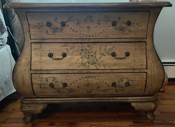 Hand Painted 3 Drawer Night Stand