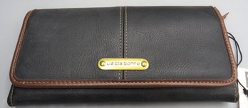 Liz Claiborne Extendables Black/brown Wallet - New