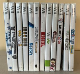 Wii Games Assorted Lot Of 12 Pieces