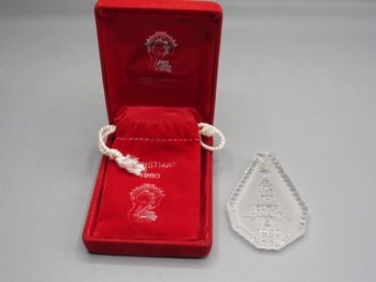 Waterford Crystal 1980 Ornament In Original Box