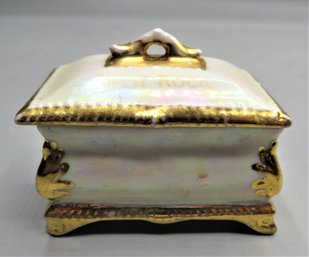 Holley Ross 'split Rock' Trinket Box With 22K Gold Accents