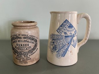 James Keiller Dundee Marmalade Jar & Stoneware Mug - 2 Piece Lot