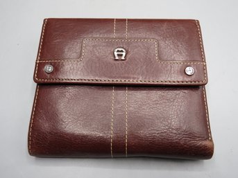 Etienne Aigner Genuine Leather Bi-fold Wallet
