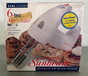 Sunbeam 6-speed Mixmaster Hand Mixer New In Box