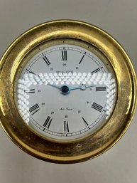 Wempe Chronometerwerke Brass Ships Clock, Made In Germany