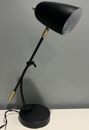 Adjustable Black & Gold Accent Table Top Lamp