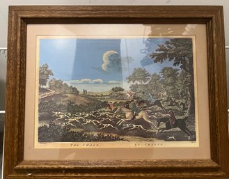 'the Chase' Hunting Dogs Framed Print