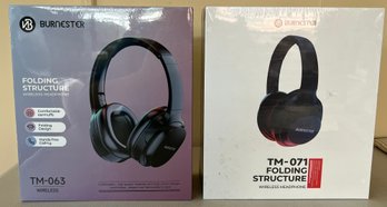 Burnester Headphones Wireless TM-063 & TM-071 -  New In Box - 2 Pieces