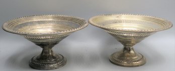 Empire Sterling Weighted Candy Compote Bowls #204 - Set Of 2