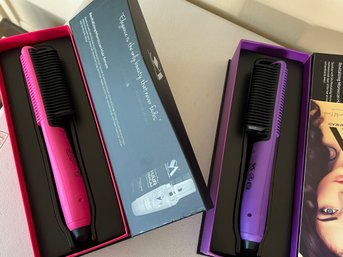 Straight Ahead Pro Glider 2.0 Hair Straightener Brushes In Boxes - 2 Pieces