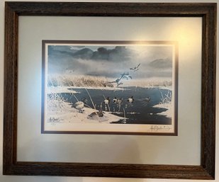 Les Kouba Signed Framed Mallard Lithograph 647/1000