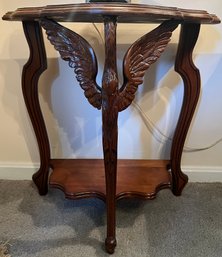 Hand Carved Swan Sculpture Console Tables- Pair