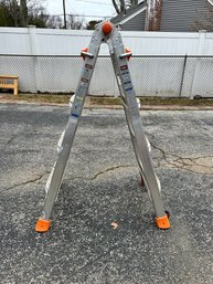 Little Giant Extendable Metal Ladder Opens To 17ft