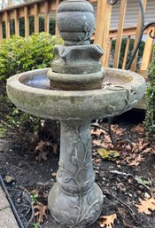 Massarelli Bird Bath Cement Fountain