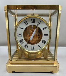 Jaeger LeCoultre Atmos Brass And Glass Mantel Clock