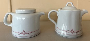 Bauscher Weiden Bavaria Germany Porcelain Creamer Pitchers With Lids - 4 Pieces