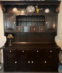 Hand Made Pine Stained Hutch