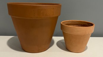 Terracotta Pots Lot Of 2