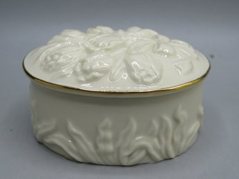 Lenox Porcelain Tulip Covered Box - New In Box