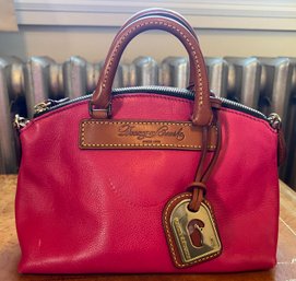 Dooney & Burke Fuchsia Leather Convertible Bag