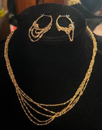 Vintage Avon Necklace And Earring Set - 3 Piece Lot