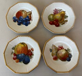 Rosenthal Germany Fruit Motif Plates - 4 Pieces