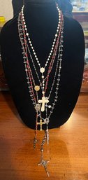 Assort Rosary Beads - 5 Piece Lot