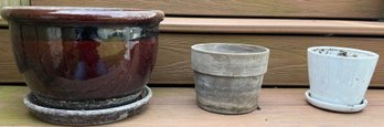 Ceramic Planters - 3 Pieces