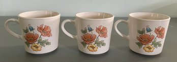 Corelle Royal Garden Mugs - 3 Piece Lot