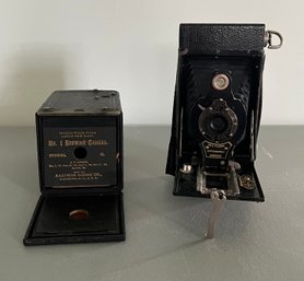 Brownie No. 2 Folding Autographic Camera & Brownie No. 1 Camera - 2 Piece Lot