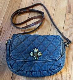 Patricia Nash Quilted Denim Crossbody