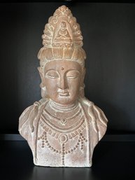 Large Plaster Buddha Head Statue