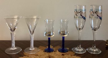 Assorted Glasswares - 6 Pieces