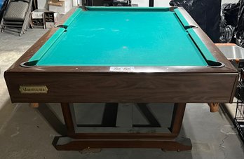 Montclair Brunswick Pool Table With Accessories