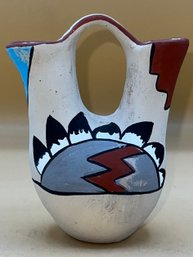 Double Urn Hand Painted Southwest Native American Painting Bud Vase