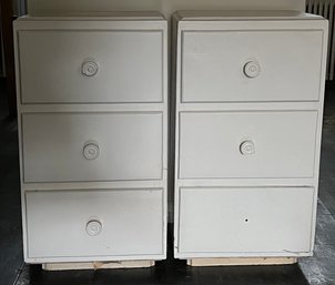 3 Drawer Side Tables - 2 Piece Lot