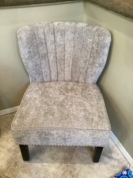 Grey Upholstered Accent Chair