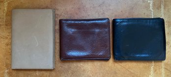 Mens Leather Wallets - 3 Pieces