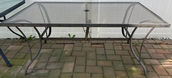 Glass Top Outdoor Table