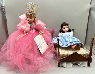 Madame Alexander Wizard Of Oz Collection Glinda The Good Witch And Dorothy In Her Bed