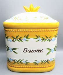 Handmade For Nonni's 'Biscotti' Ceramic Cannister / China
