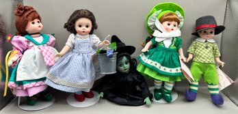 Wizard Of Oz Collectible Dolls, 5 Piece Lot