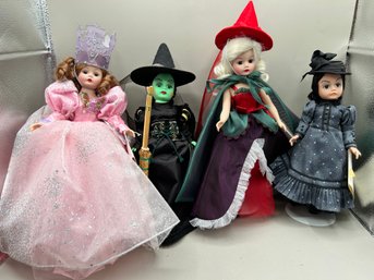 Collectible Wizard Of Oz Dolls, 4 Piece Lot