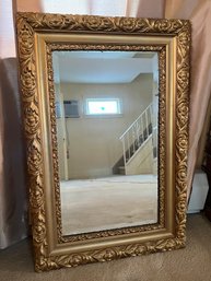 Gold Painted Wood Framed Mirror
