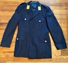 Mens Blue Military Jacket Size 45