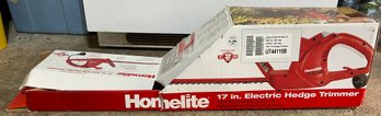 Homelite Electric Hedge Trimmer 17 Inch New In Box