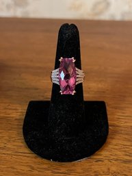 Orchid Quartz Rose Gold Over Sterling Silver Ring Size 6 3/4 - 0.24OZT